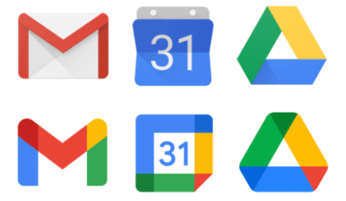 design consistency on google app icons