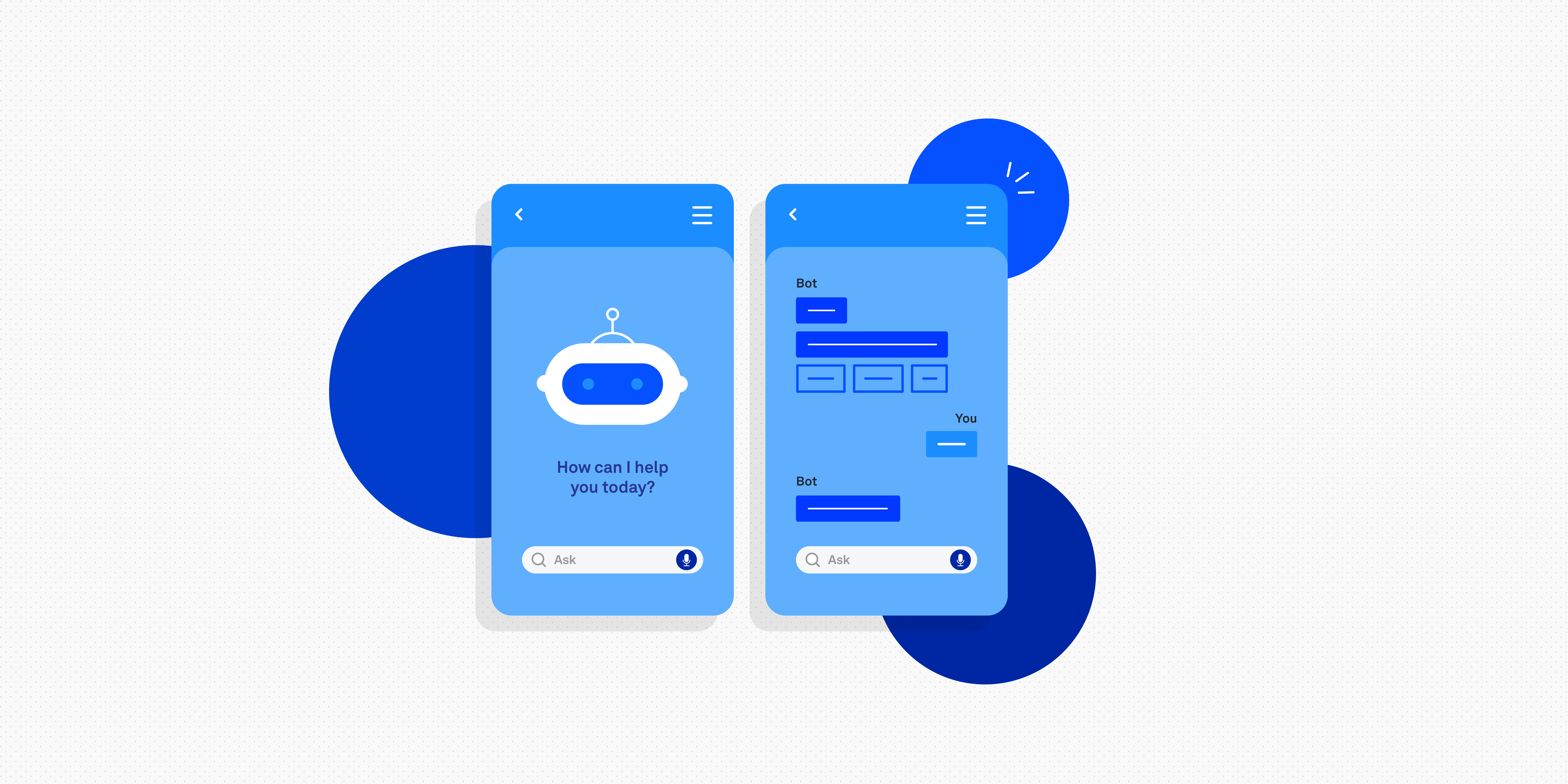 illustration for chatbot UX design