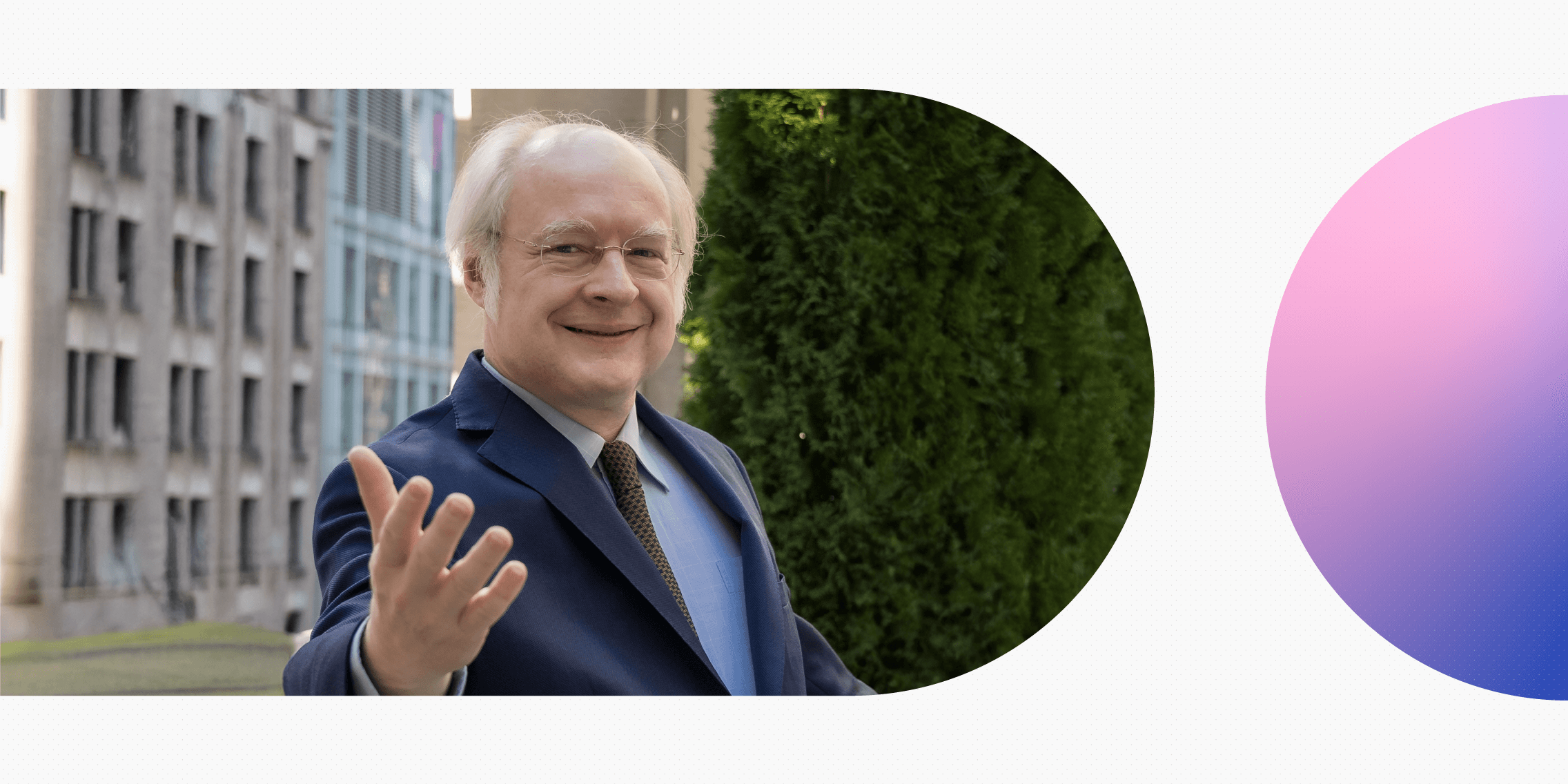 A picture of Jakob Nielsen used as a featured image for the blog