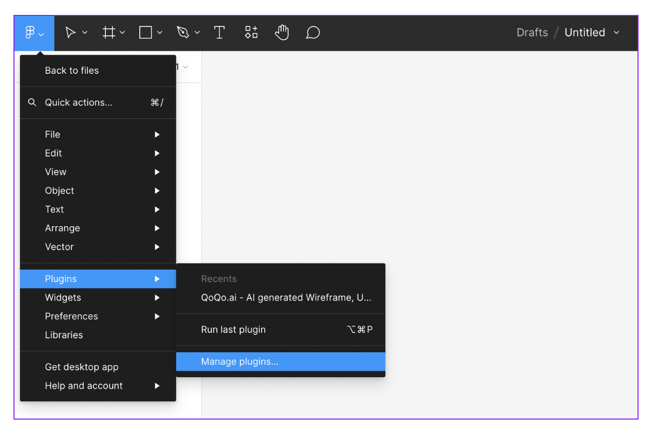 Screenshot of How to set up the QoQo plugin for Figma