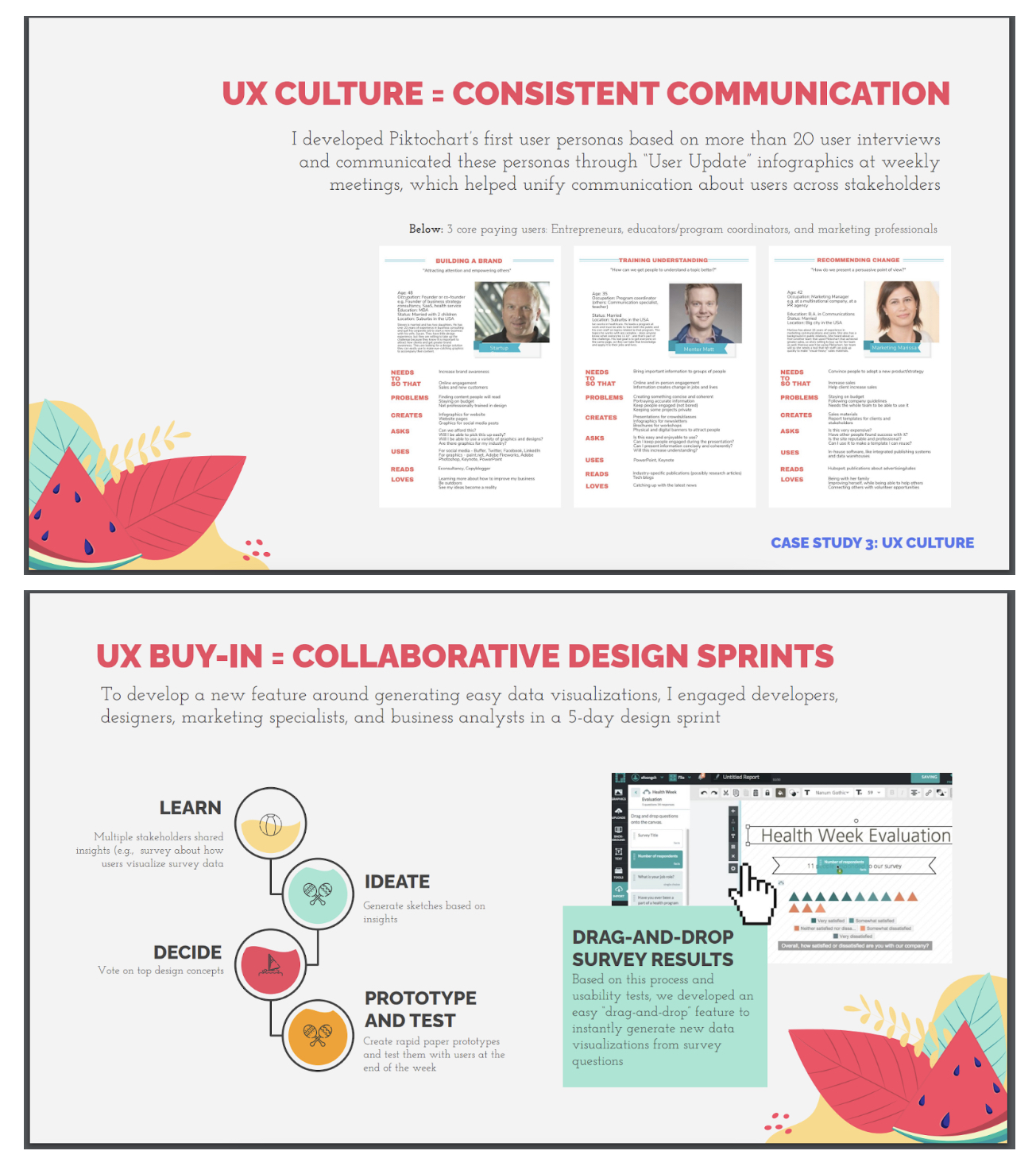 Screenshot of case study on UX Culture