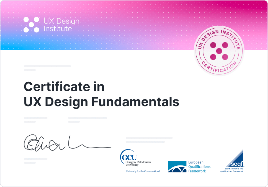 UX Design Fundamentals Course