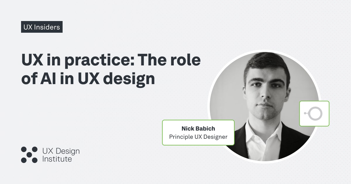 UX in Practice: Role of AI in UX Design | UX Design Institute